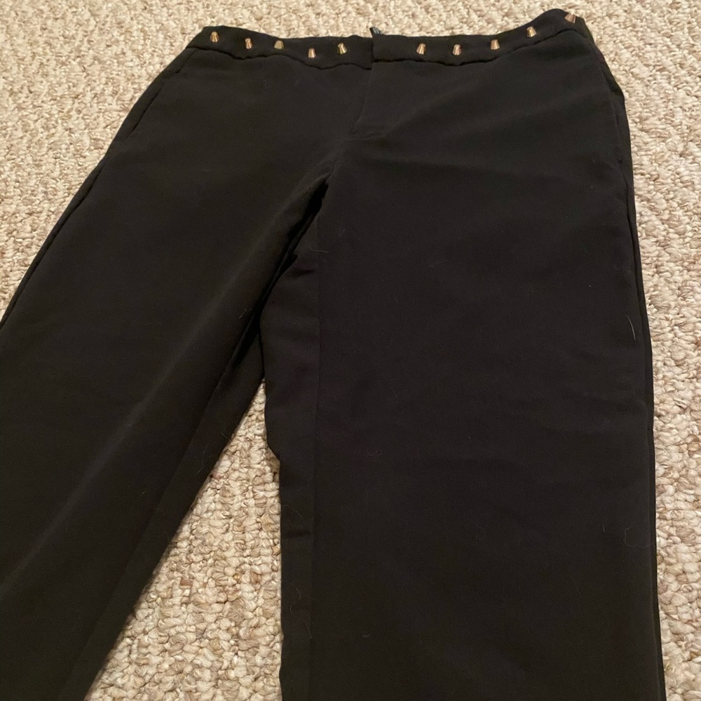 Forever 21 Black Studded Dress Pants
